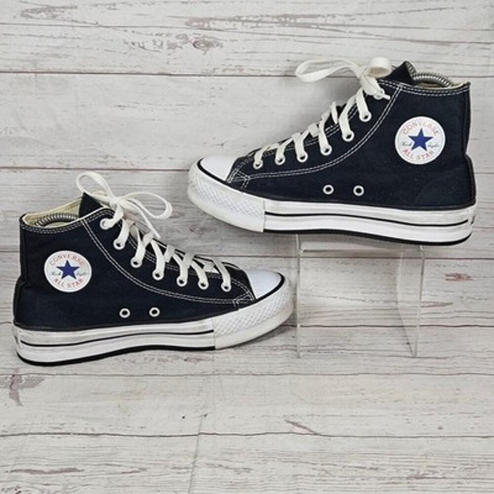Converse All Star High Top Sneakers Kids Black US 4 Womens 6 Canvas Shoes